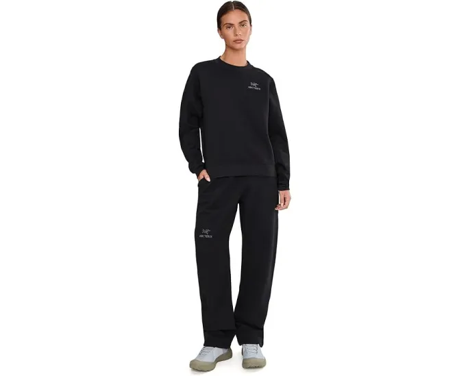 Толстовка Arc'teryx Emblem Fleece Crew из органического хлопка с расслабленным кроем