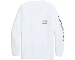 Длинная футболка Dog Flying Presents с праздничным принтом Vineyard Vines