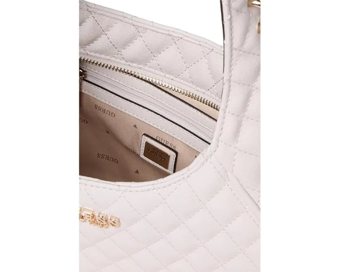 Сумка-хобо Atabey из стеганой экокожи с защитными ножками GUESS