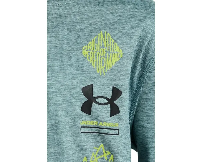 Спортивная толстовка Under Armour Kids с вертикальным логотипом и карманом кенгуру