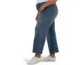 Джинсы KUT from the Kloth Plus Meg High Rise Wide Leg с накладными карманами