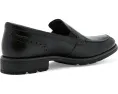 Clarks Emmet Step туфли на каждый день из черной гладкой кожи
