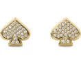 Серьги-гвоздики Everyday Spade Pave Studs от Kate Spade New York со стразами