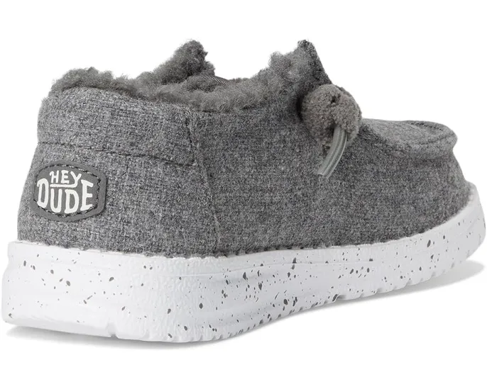 Hey Dude Kids Wendy Wool Cozy детские лоферы из шерсти с утепленной подкладкой