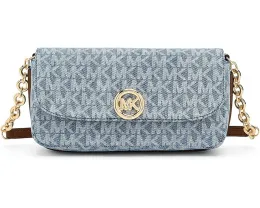 Маленькая сумка кроссбоди Nolita Small Flap Chain Crossbody из денима MICHAEL Michael Kors