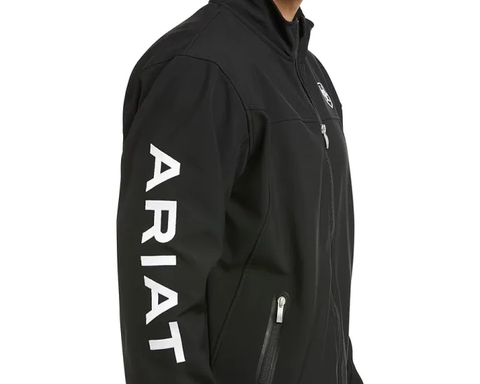 Куртка Ariat New Team Softshell с высоким воротником и карманами для рук
