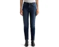 Джинсы AG Jeans Mari Mid Rise Slim Straight с прямым кроем и средней посадкой