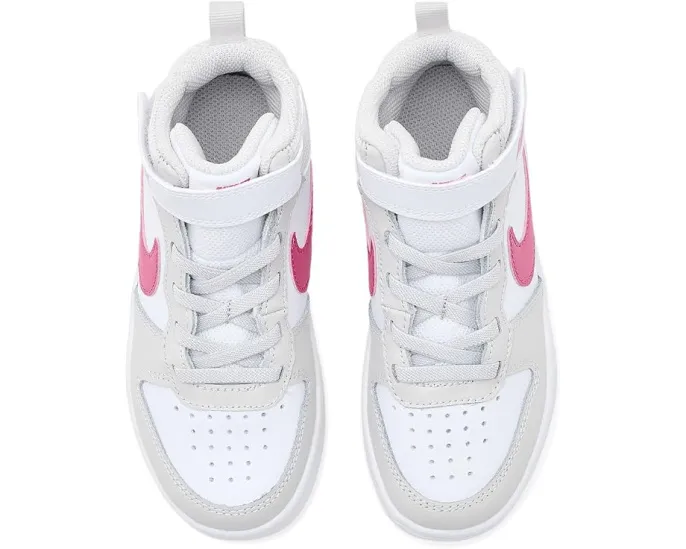 Кроссовки Nike Kids Court Borough Mid 2 для младших детей с застежкой на липучке
