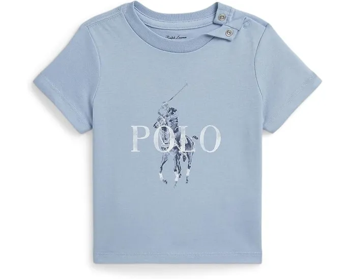 Футболка Big Pony из хлопкового джерси для младенцев Polo Ralph Lauren Kids