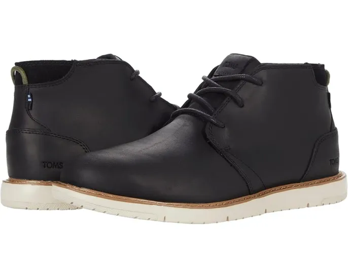 TOMS Navi ботинки из водонепроницаемой черной кожи