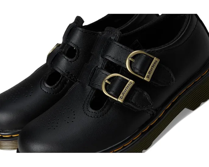 Детские туфли Dr. Martens 8065 T с перфорацией и пряжками