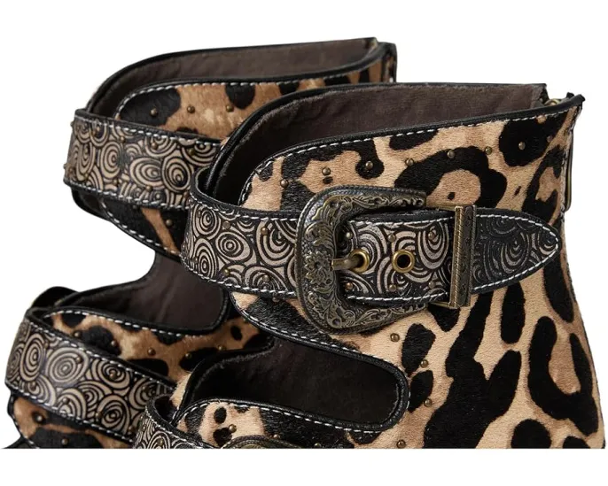 Ботинки L'Artiste by Spring Step Notched-leo с леопардовым принтом и металлическими пряжками