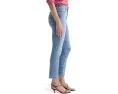 Джинсы AG Jeans Mari с завышенной талией и прямым укороченным кроем в цвете Marina Blue