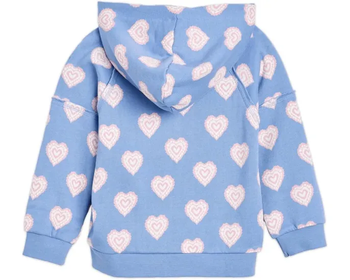 Детская толстовка Heart Burst Full-Zip Hoodie от Hatley с хлопком
