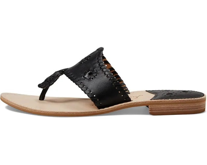 Сандалии Jack Rogers Jacks Flat Wide с кожаным верхом и низким каблуком