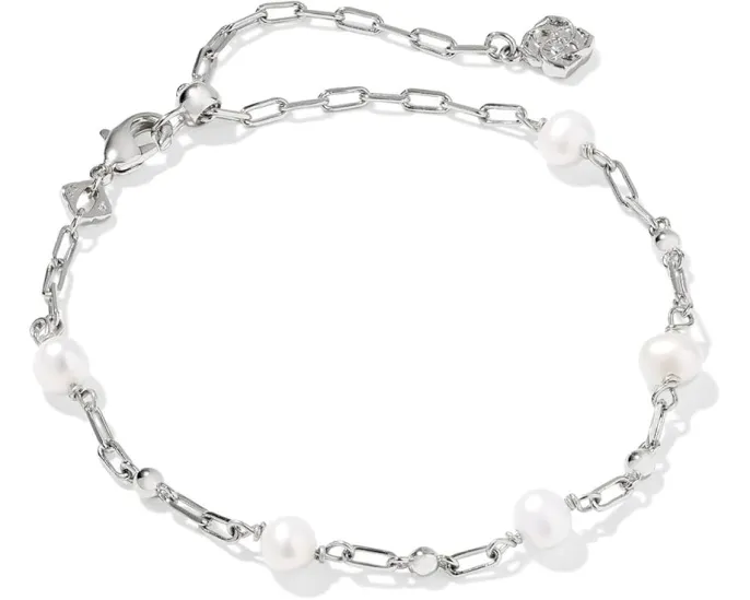 Браслет Kendra Scott Ashton Delicate Chain с жемчужными бусинами