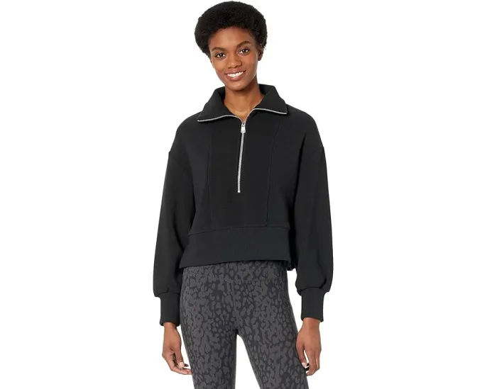 Varley Свитшот Ramona 1/2 Zip оверсайз с технологией отвода влаги
