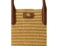 Сумка-тоут Lauren Ralph Lauren Medium Brie из соломки с кожаными ручками