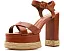 Босоножки Hilda Rope High Schutz на высокой платформе из металлизированной кожи и рафии