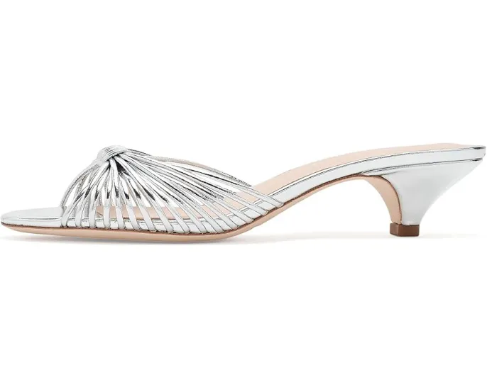 Туфли Loeffler Randall Dixie на каблуке-котенок с золотистой кожей