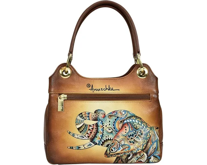 Сумка-сэтчел Anuschka 708 с ремнем-кроссбоди и двумя отделениями