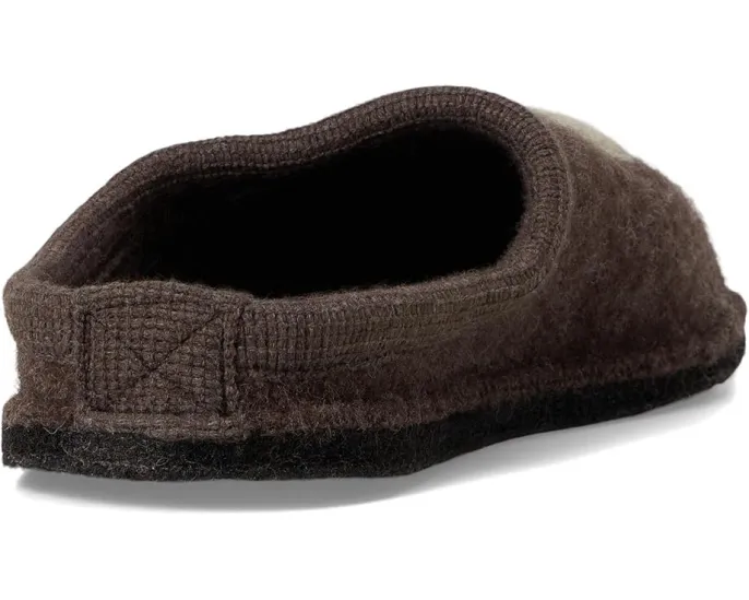 Тапочки Haflinger Rudi из вареной шерсти с противоскользящей подошвой