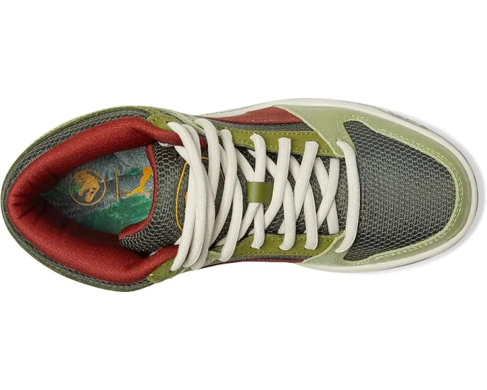 Кроссовки PUMA Kids Rebound Layup Mid Jurassic World с тематическим дизайном