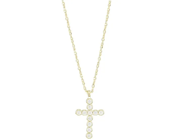 Кулон Kendra Scott Cross Crystal на цепочке с кристаллами циркония