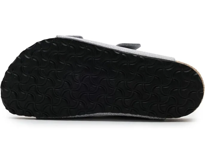 Блестящие детские сандалии Birkenstock Kids Arizona Shiny Glitter с пробковой стелькой