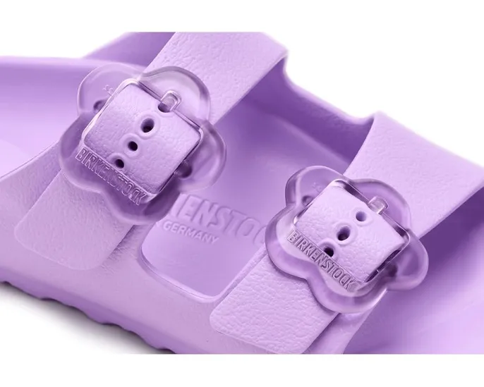 Детские сандалии Birkenstock Kids Arizona Eva Essentials с цветочной пряжкой из легкого материала EVA