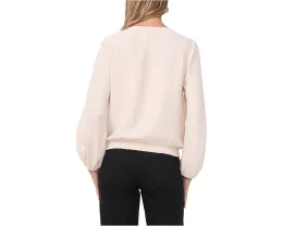 Свитер с длинным рукавом и полузастежкой Vince Camuto
