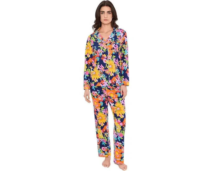 Комплект пижамы Bedhead PJs Classic с длинными рукавами из хлопкового трикотажа