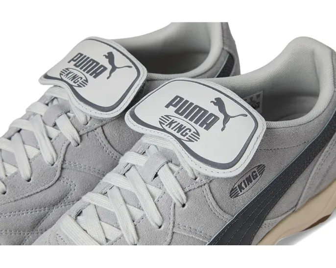 Кроссовки King Indoor от PUMA из кожи с золотым тиснением