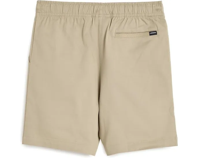 Lacoste шорты stretch twill для подростков с эластичным поясом