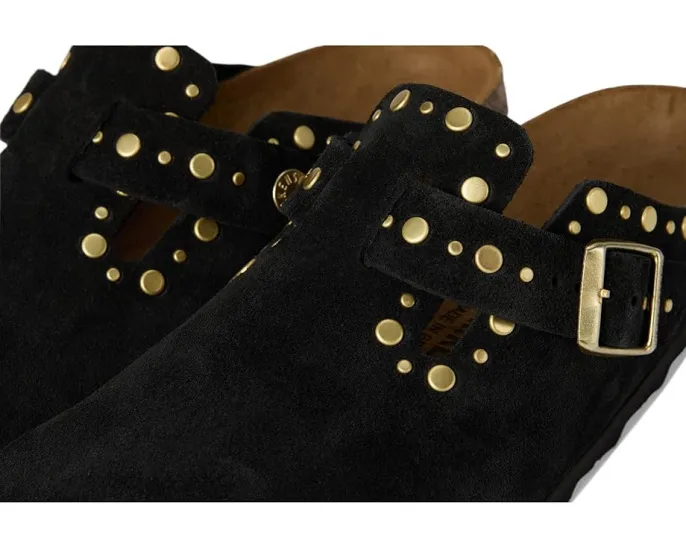 Биркенштоки Birkenstock Boston Rivets из мягкой замши