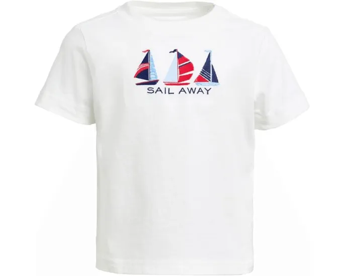 Футболка Janie and Jack с принтом парусника для малышей