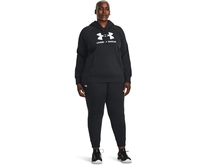 Under Armour худи Plus Size Rival Fleece с капюшоном и карманом-кенгуру