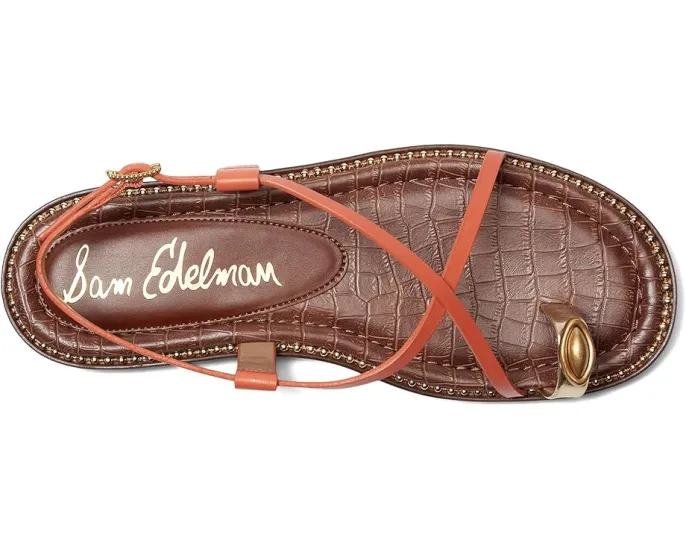 Сандалии Sam Edelman Tenly с ремешками и кольцом на палец на низком каблуке