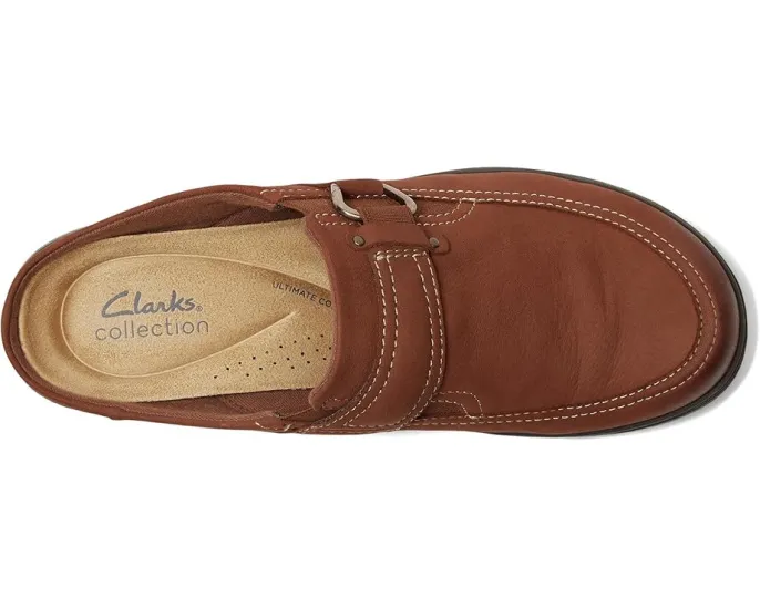 Слипоны Clarks Carleigh Viola из кожи с эластичной вставкой и фурнитурой