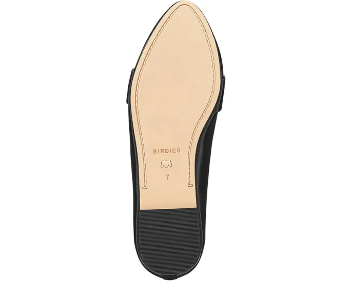 Лоферы Birdies Blackbird из кожи с удобной стелькой и миндалевидным носком