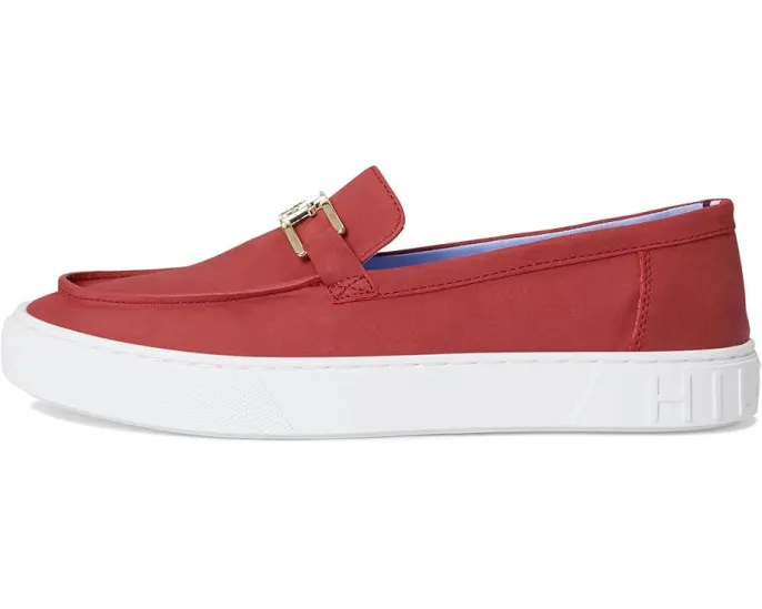 Лоферы Tommy Hilfiger Wilfer с металлическим логотипом и кожаной подошвой