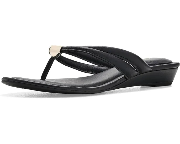 Anne Klein Bari босоножки на танкетке черные