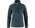 Fjällräven Övik Fleece 1/2 Zip с усиленными локтями из G-1000