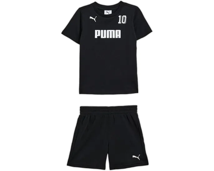 Детский набор футболка Puma с принтом и флисовые шорты