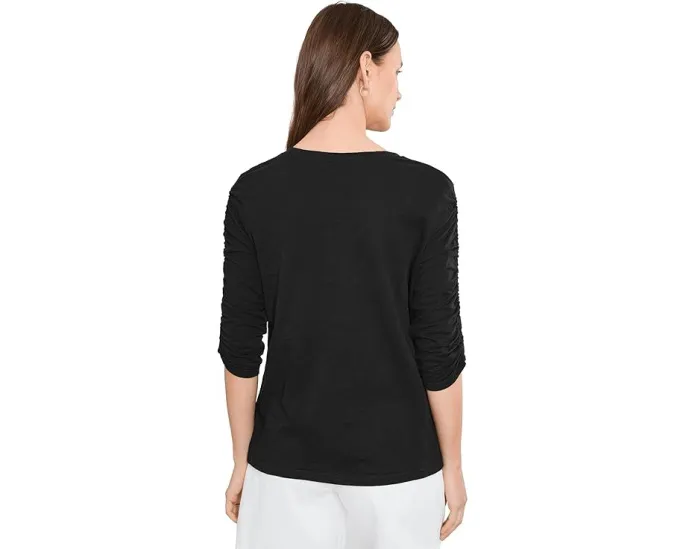 Футболка Garment Dye Tees с горловиной и рукавами с защипами Elliott Lauren