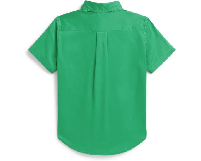 Рубашка Polo Ralph Lauren Cotton Twill с коротким рукавом для малышей
