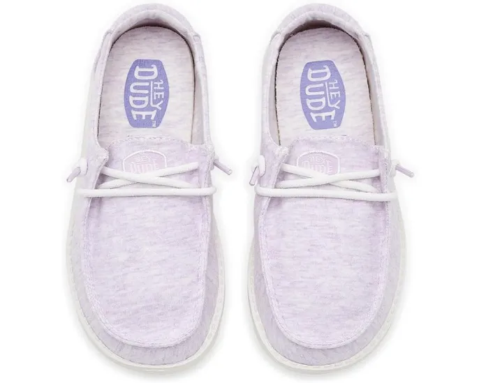Hey Dude Kids Wendy Y Stretch Jersey Lilac с мягким эластичным верхом
