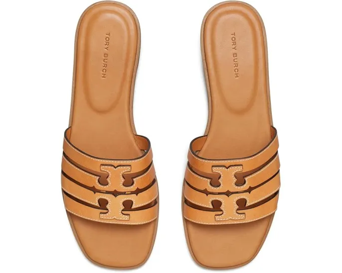 Сандалии Tory Burch Ines Cage с открытым носком и двойным логотипом