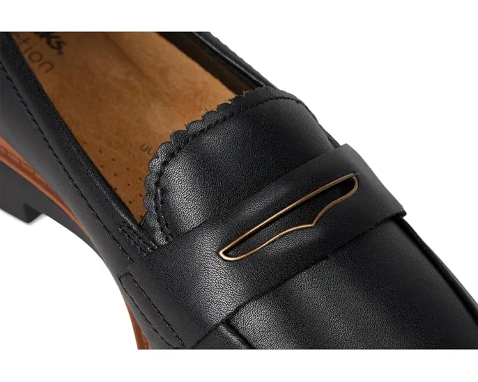 Классические лоферы Clarks Westlynn Glow с гладкой кожей и подошвой из термопластичной резины