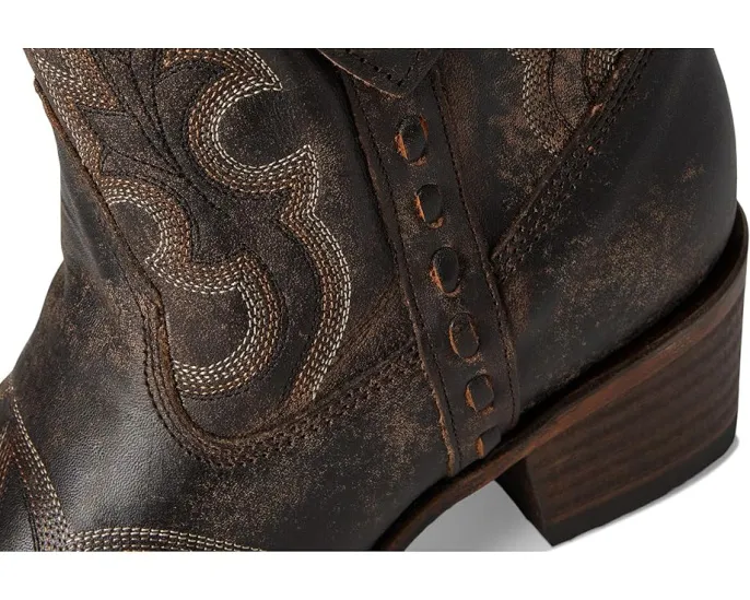 Ботинки Corral Boots L5917 с боковой молнией и вышивкой черно-коричневого цвета